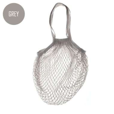 Tote Bag Jala Tas Belanja Pasar Sayur Buah Jaring Reusable Gray