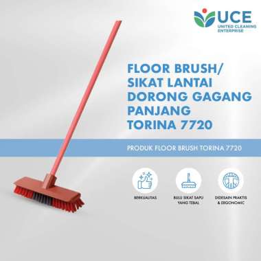 Floor Brush/ Sikat Lantai Dorong Gagang Panjang Nagata Torina 7720