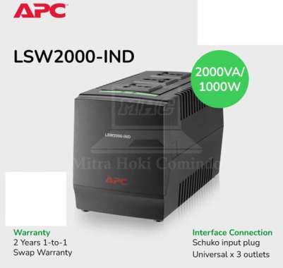 STABILIZER APC LSW2000 STABILIZER APC LSW2000 ( 2000VA/1000W )