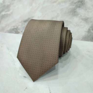 DASI COKLAT MOTIF BUNGA DASI PRIA DASI FORMAL DASI PESTA DASI WISUDA - C.05