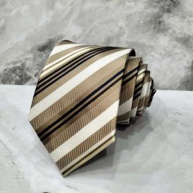 DASI COKLAT MOTIF BUNGA DASI PRIA DASI FORMAL DASI PESTA DASI WISUDA - C 08
