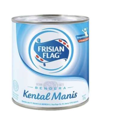 Frisian Flag Kaleng Putih 370g / Susu Kental Manis Bendera Kaleng 370 gram / Kental manis Frisian Fl