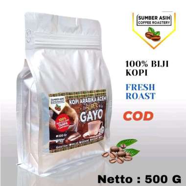Kopi Arabika Aceh Gayo 500 Gram / Roasted Commercial Espresso Kasar