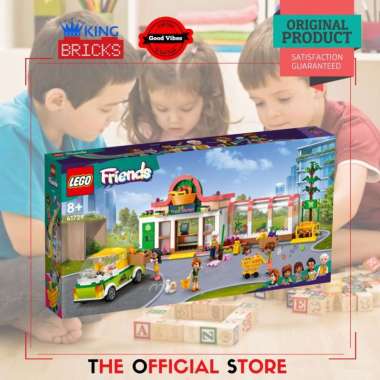 LEGO Original FRIENDS 41729 Organic Grocery Store - Mainan Anak Perempuan Cewek Toko Buah Mobil Supe