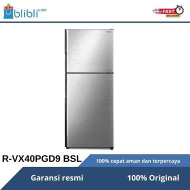 Kulkas Hitachi RVX40PGD9 BBK/BSL 2 Pintu 340L R-VX40PGD9 BBK/BSL - Abu-abu