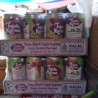 susu steril tujuh kurma 1 dus 12 kaleng