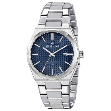 Jam tangan pria jonas jasmin 5341 silver biru