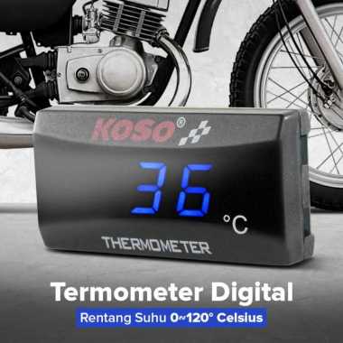 KOSO Termometer Digital Pengukur Suhu Air Radiator Mesin Motor