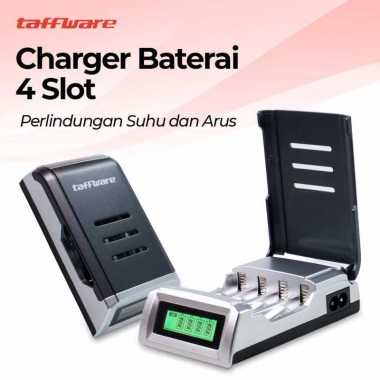 Taffware Charger Baterai Smart Battery Charger LCD 4 Slot
