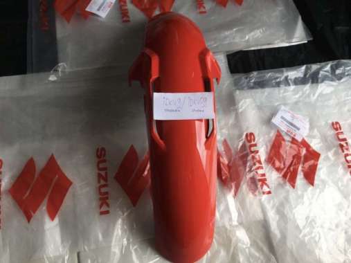 SPAKBOR DEPAN SATRIA FU INJEKSI HITAM BIRU MERAH PUTIH FENDER SGP - SEAESAW Merah Glossy
