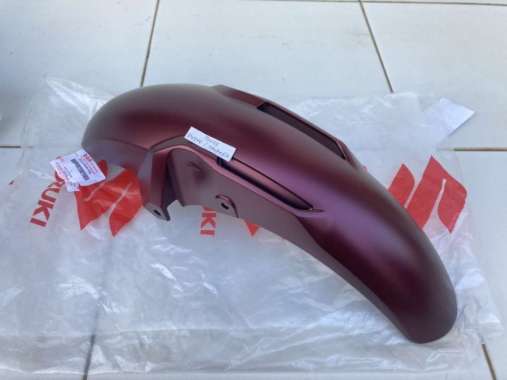 SPAKBOR DEPAN SATRIA FU INJEKSI HITAM BIRU MERAH PUTIH FENDER SGP - SEAESAW Merah Doff