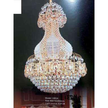LAMPU GANTUNG KRISTAL 10014 / LAMPU HIAS / LAMPU VOID TANGGA