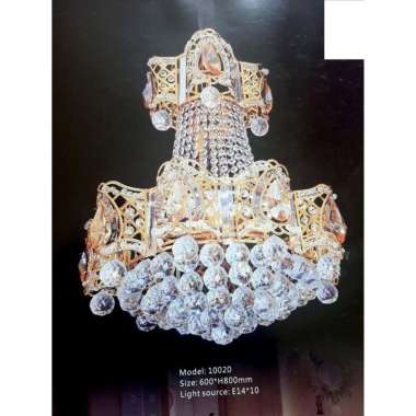 LAMPU GANTUNG KRISTAL 10020 / LAMPU HIAS / LAMPU VOID TANGGA