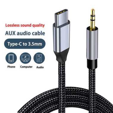 ChicRain Kabel Audio Speaker USB Type C to AUX 3.5mm Stable Signal 1m