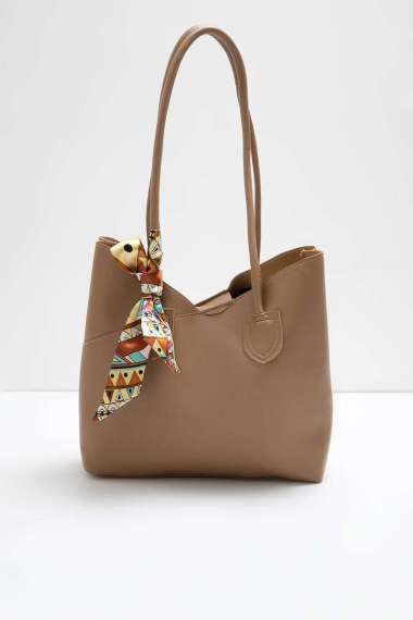 Berrybenka - Tas Wanita Totebag Tekka Feby Tote Bag Mocca