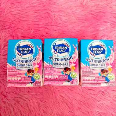 Frisian Flag Nutribrain Omega Susu UHT strawberry 115ml