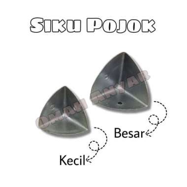 2PCS Plat Siku Pojok Lemari Meja Besar Kecil 2PCS-Siku Pojok Kecil