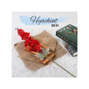 Goto Crimson Bunga Hias Artificial Flower Buket Plastik Mawar Teratai HYACHINT R