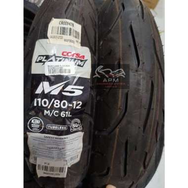 BAN LUAR CORSA PLATINUM M5 TUBELESS RING12 100/90-12 110/80-12 110/90-12 120/80-12 110/80-12