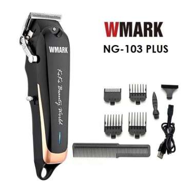 WMARK NG-103 PLUS Rechargeable Hair Clipper Alat Pangkas Rambut Barber Black