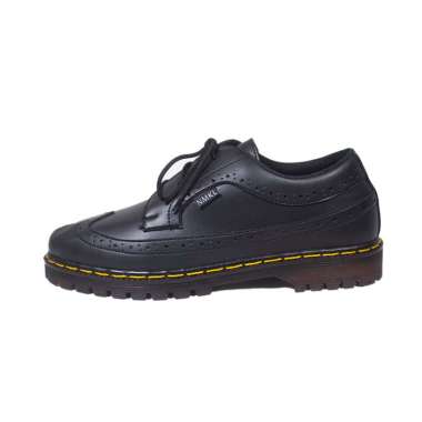 HASRA - Sepatu Kulit Boots Wingtip Hitam Namakula 44