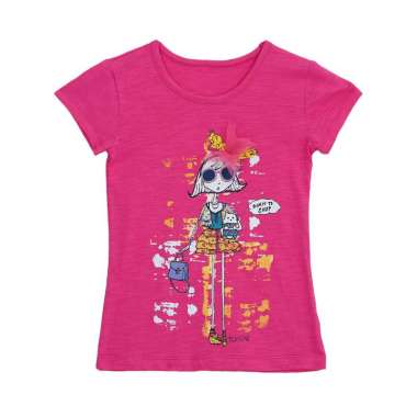 TORIO Basic T-Shirt Born To Shop - Kaos Anak Perempuan 11-12 tahun