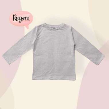 By Kayamani - Kaos Anak Laki-Laki - Kaos Lengan Panjang Grey 10-11 tahun