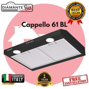diamante CAPPELLO 61 BL Cooker Hood