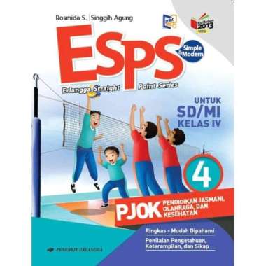 ESPS PJOK Kelas 4 SD Erlangga Kurikulum 2013 Revisi Multivariasi Multicolor