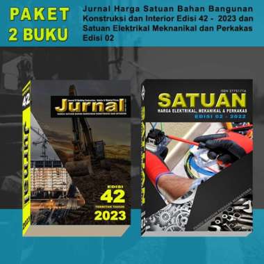 Paket Buku Jurnal Harga Satuan + Buku Satuan Elektrikal dan Mekanikal Multivariasi Multicolor