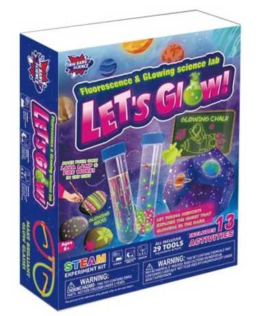 Big Bang Science lets glow Fluorescence & Glowing lab mainan Sains Multivariasi Multicolor