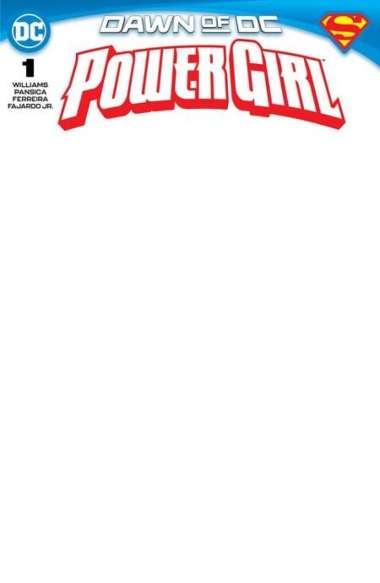 Power Girl #1 Cvr D Blank Card Stock Variant Multivariasi Multicolor