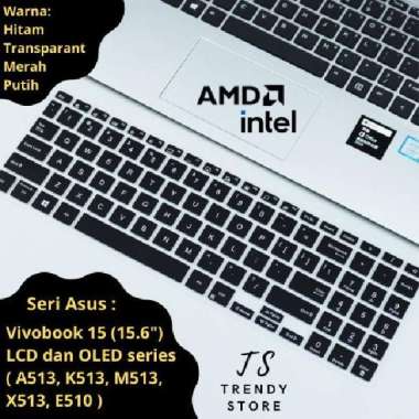 Keyboard Protector Cover Asus Vivobook 15 LED A513 K513 M513 X513 E510 Transparant