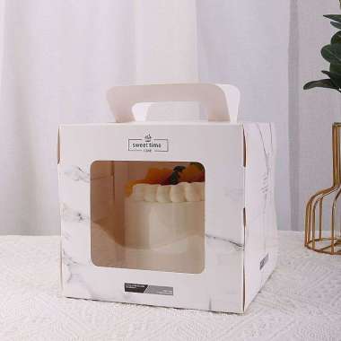 5pcs 16x16x15cm kotak dus kue tart box kue tinggi dus birthday cake - dus 16x16x15cm