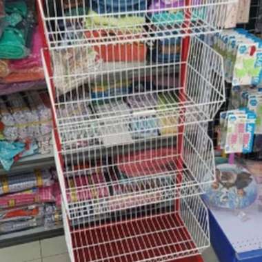 Rak Jajan Ciki Minimarket Display Pajangan Rack Mega Master Susun 4