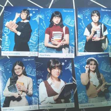 Photopack JKT48 The Librarians Freya | Fiony | Flora | Ashel | Indah Multivariasi Multicolor