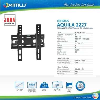 BRACKET TV LED LCD MONITOR 14"- 42" OXIMUS AQUILA 2227 WALL MOUNT TILT
