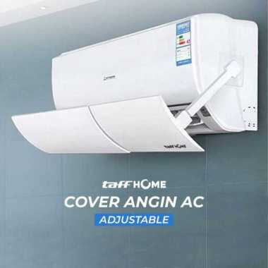 Cover AC Indoor Adjustable Pelindung Hembusan Angin Taffhome