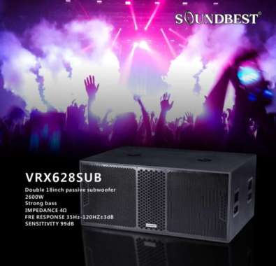 SPEAKER SUBWOOFER DOUBLE VRX 628 SOUNDBEST 18 INCH ORIGINAL