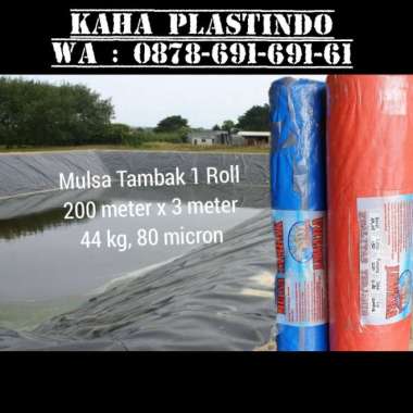 Plastik Mulsa Tambak 1 Roll 200 M X 3 M, 44 Kg, 80 Micron New