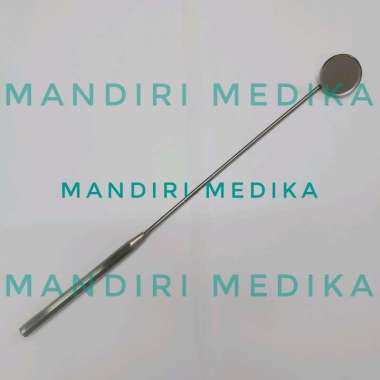 Kaca Laryng Laring Laryngeal Mirror + Handle 18.5cm Kualitas Premium
