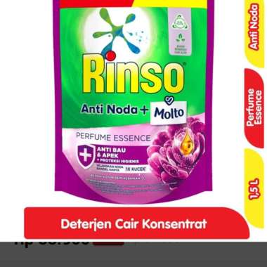 Promo Harga Rinso Liquid Detergent + Molto Pink Rose Fresh 1500 ml - Blibli