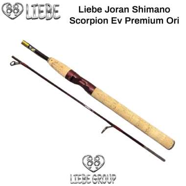 Liebe Joran custom scorpion 6-14lbs shimano Premium SC XWRAP HITAM