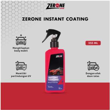 COD Zerone Instant Coating Pengkilap Pengkilat Body Mobil Efek Daun Talas 255 ml