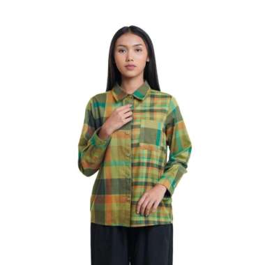 EIGER KEMEJA WANITA WS VARSHA PLAID SHIRT - GREEN XXL Green