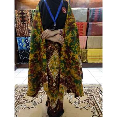 Songket Pash - Jumputan Set Khas Palembang Motif Pola Berbagai Macam Warna Kuning