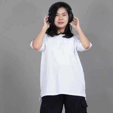 Okechuku DANIELA Kaos Wanita Kaos Oversized Wanita Baju Kaos PUTIH S-M Hitam
