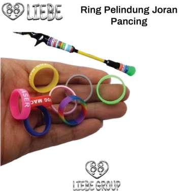 Liebe karet Ring pelindung gagang joran pancing WARNA WARNI