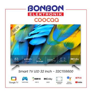 COOCAA Smart TV LED 32 Inch 32CTE6600 - Google TV 32-CTE6600