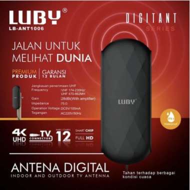 Antena TV Digital LUBY ANT-1006 - Antena Indoor/Outdoor LBANT-1006